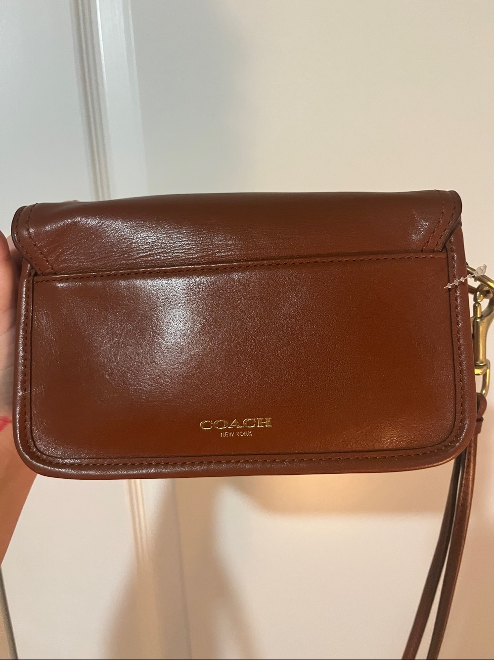 Coach leather brown purse